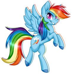 Size: 560x575 | Tagged: safe, artist:teeny16, imported from derpibooru, rainbow dash, pony, cute, dashabetes, female, grin, simple background, smiling, solo, spread wings, transparent background, wings