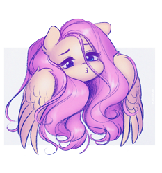 Size: 2880x3089 | Tagged: safe, artist:katputze, imported from derpibooru, fluttershy, pegasus, pony, cute, female, kissy face, mare, shyabetes, solo