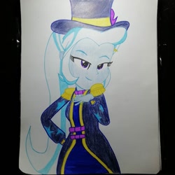 Size: 1080x1080 | Tagged: safe, imported from derpibooru, trixie, equestria girls, equestria girls series, spring breakdown, spoiler:eqg series (season 2), traditional art