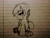 Size: 2560x1920 | Tagged: safe, artist:thebadbadger, imported from derpibooru, oc, oc only, oc:unknown, unnamed oc, alicorn, pony, lined paper, solo, tongue out, traditional art
