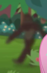 Size: 242x374 | Tagged: safe, imported from derpibooru, screencap, fluttershy, equestria girls, equestria girls series, festival filters, spoiler:eqg series (season 2), ambiguous gender, bigfoot, blurry, cropped, offscreen character, op i can't see shit, sasquatch