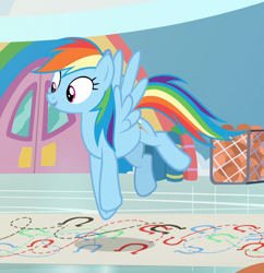 Size: 728x753 | Tagged: safe, imported from derpibooru, screencap, rainbow dash, pegasus, pony, she's all yak, beautiful, cropped, cute, dashabetes, female, jumping, mare, midair, open mouth, smiling, solo, spread wings, wings