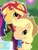 Size: 481x629 | Tagged: safe, imported from derpibooru, screencap, applejack, sci-twi, sunset shimmer, twilight sparkle, equestria girls, equestria girls series, festival filters, spoiler:eqg series (season 2), betcha can't make a face crazier than this, cropped, g3 faic, g3 pony face (filter), not an edit, pinkie blind, pinkie's silly face, pony face