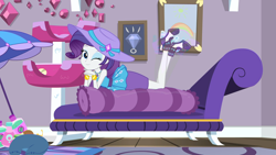 Size: 1920x1080 | Tagged: safe, imported from derpibooru, screencap, rarity, camping must-haves, equestria girls, equestria girls series, spoiler:eqg series (season 2), adorasexy, body pillow, cute, draw me like one of your french girls, rarity peplum dress, rarity's bedroom, sexy