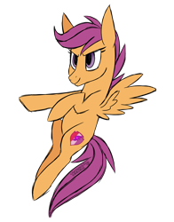 Size: 1401x1790 | Tagged: safe, artist:leaficun3, imported from derpibooru, scootaloo, pony, female, simple background, solo, transparent background