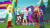 Size: 2208x1242 | Tagged: safe, imported from derpibooru, screencap, applejack, fluttershy, rainbow dash, rarity, sci-twi, sunset shimmer, twilight sparkle, equestria girls, equestria girls series, festival filters, spoiler:eqg series (season 2), cute, dashabetes, female, pose, shoes, sneakers