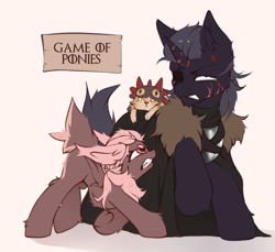 Size: 1200x1100 | Tagged: safe, artist:dogihotdogi, imported from derpibooru, oc, oc:magma, oc:sugar boy, cat, clothes, cosplay, costume, cute, game of thrones, sweet