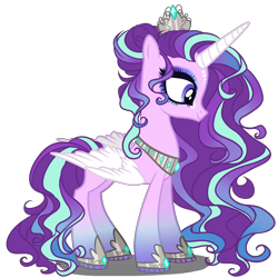 Size: 4700x4700 | Tagged: safe, artist:gihhbloonde, imported from derpibooru, starlight glimmer, alicorn, pony, alicornified, female, mare, next generation, race swap, redesign, simple background, solo, starlicorn, transparent background, xk-class end-of-the-world scenario