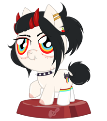 Size: 972x1100 | Tagged: safe, artist:nekoremilia1, imported from derpibooru, oc, oc only, pony, female, pocket ponies, pocket pony, solo