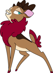 Size: 2926x3987 | Tagged: safe, alternate version, artist:rulo6000, derpibooru exclusive, imported from derpibooru, velvet reindeer, deer, reindeer, them's fightin' herds, community related, female, simple background, solo, transparent background, vector, velvet (tfh)