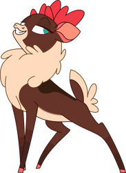 Size: 2926x3987 | Tagged: safe, alternate version, artist:rulo6000, derpibooru exclusive, imported from derpibooru, velvet reindeer, deer, reindeer, them's fightin' herds, community related, female, simple background, solo, transparent background, vector, velvet (tfh)