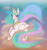 Size: 1515x1616 | Tagged: safe, artist:incapacitatedvixen, imported from derpibooru, princess celestia, alicorn, pony, cloud, cloudy, crown, cute, cutelestia, ethereal mane, female, hoof shoes, jewelry, looking at you, regalia, royalty, sky, solo