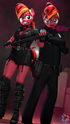 Size: 2160x3840 | Tagged: safe, artist:kasjer19, imported from derpibooru, oc, oc:finalprank, anthro, 3d, engrish, police, source filmmaker