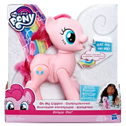Size: 600x600 | Tagged: safe, imported from derpibooru, pinkie pie, earth pony, pony, rainbow roadtrip, adoracreepy, creepy, cute, female, fetish fuel, giggling, irl, laughing, nightmare fuel, official, oh my giggles pinkie pie, photo, toy