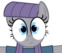 Size: 666x574 | Tagged: safe, edit, editor:undeadponysoldier, imported from derpibooru, maud pie, earth pony, pony, adorable face, alternate eye color, arms wide open, clothes, confused, cute, face swap, female, funny, funny as hell, looking at you, mare, maudabetes, shirt, silly, silly face, simple background, solo, white background