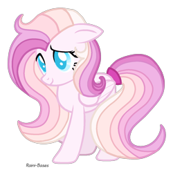 Size: 1150x1146 | Tagged: safe, artist:musical-medic, imported from derpibooru, oc, oc only, oc:tender loving care, pegasus, pony, base used, female, magical lesbian spawn, mare, offspring, parent:fluttershy, parent:rainbow dash, parents:flutterdash, simple background, solo, transparent background