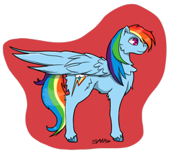 Size: 1000x870 | Tagged: safe, artist:samsx22, imported from derpibooru, rainbow dash, pegasus, pony, cheek fluff, chest fluff, ear fluff, female, fluffy, large wings, mare, profile, simple background, smiling, solo, transparent background, wing fluff, wings