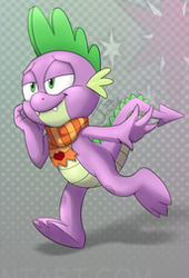 Size: 172x253 | Tagged: safe, artist:blazetbw, imported from derpibooru, spike, anthro, dragon, claws, cropped, crossover, male, smiling, sonic the hedgehog (series), sonicified, spread toes, tail