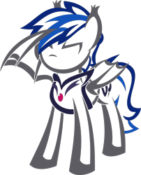 Size: 3000x3720 | Tagged: safe, artist:up1ter, imported from derpibooru, oc, oc only, oc:styxus, bat pony, pony, bat pony oc, guard, lineart, night guard, salute, simple background, solo, transparent background