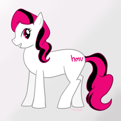 Size: 795x788 | Tagged: safe, artist:jolty, imported from derpibooru, earth pony, pony, black, corporate, hmv, hmvcanada, hmvpure, pink, pure card, white