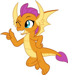 Size: 3438x3812 | Tagged: safe, artist:frownfactory, imported from derpibooru, smolder, dragon, she's all yak, .svg available, cute, dragoness, female, flying, one eye closed, pointing, simple background, smolderbetes, solo, svg, transparent background, vector, wings