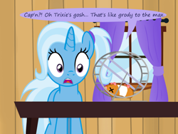 Size: 1200x900 | Tagged: safe, artist:evil-dec0y, imported from derpibooru, trixie, hamster, pony, unicorn, comic:trixie vs., alternate hairstyle, braces, dead, female, hamster wheel, teenager, x eyes