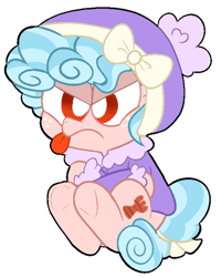 Size: 565x705 | Tagged: safe, artist:pinkiespresent, imported from derpibooru, cozy glow, pony, frenemies (episode), angry, clothes, cozy glow is not amused, cozybetes, crossed hooves, cute, female, filly, foal, madorable, sitting, solo, tongue out, white pupils, winter outfit