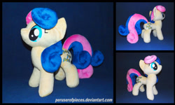 Size: 1600x960 | Tagged: safe, artist:peruserofpieces, imported from derpibooru, bon bon, sweetie drops, earth pony, pony, female, irl, mare, photo, plushie, profile, solo