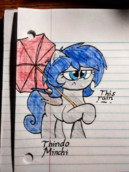 Size: 1920x2560 | Tagged: safe, artist:thebadbadger, imported from derpibooru, oc, oc:thindo minchi, bat pony, pony, lined paper