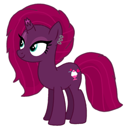 Size: 939x955 | Tagged: safe, artist:徐詩珮, imported from derpibooru, fizzlepop berrytwist, tempest shadow, unicorn, my little pony: the movie, alternate hairstyle, base used, broken horn, ear piercing, earring, female, horn, jewelry, mare, mother, next generation, piercing, simple background, transparent background