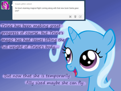 Size: 1200x900 | Tagged: safe, artist:evil-dec0y, imported from derpibooru, trixie, pony, comic:trixie vs., comic:trixie vs. the moon, age regression, female, filly, filly trixie, solo, younger