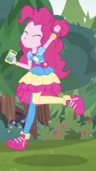 Size: 540x967 | Tagged: safe, imported from derpibooru, screencap, pinkie pie, equestria girls, equestria girls series, festival filters, spoiler:eqg series (season 2), female, music festival outfit, shoes, sneakers, solo