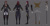 Size: 8263x4294 | Tagged: dead source, safe, imported from derpibooru, sunset shimmer, human, belt, boots, elf ears, female, gray background, high heel boots, humanized, rubber boots, saber, shoes, simple background, solo, staff, unicorns as elves, weapon, woman