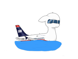 Size: 2560x1920 | Tagged: safe, artist:lywings, imported from derpibooru, oc, original species, plane pony, pony, airbus, airbus a320, aircraft, cactus 1549, hudson river, plane