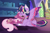 Size: 670x441 | Tagged: safe, artist:superrosey16, imported from derpibooru, cheerilee, twilight sparkle, alicorn, pony, base used, book, cheerilight, duo, female, lesbian, prone, rainbow power, shipping, twilight sparkle (alicorn)