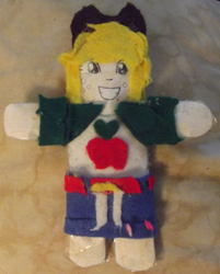 Size: 2888x3597 | Tagged: safe, artist:grapefruitface1, imported from derpibooru, applejack, equestria girls, arts and crafts, felt, irl, paper plush, paper plushie, photo, plushie, solo, toy