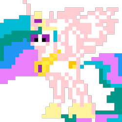 Size: 960x960 | Tagged: safe, artist:joeydr, derpibooru exclusive, imported from derpibooru, princess celestia, alicorn, pony, crown, female, jewelry, mare, pixel art, regalia, simple background, spread wings, transparent background, wings