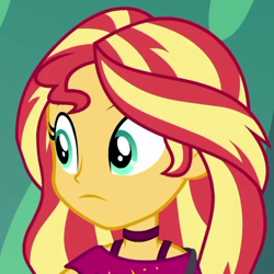 Size: 450x450 | Tagged: safe, imported from derpibooru, screencap, sunset shimmer, equestria girls, equestria girls series, spring breakdown, spoiler:eqg series (season 2), cropped, female, solo