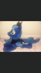 Size: 750x1334 | Tagged: safe, imported from derpibooru, princess luna, pony, build-a-bear, custom, customized toy, irl, photo, plushie, toy