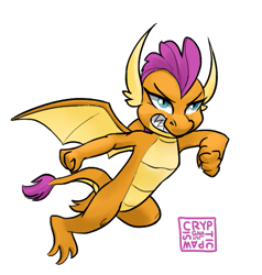 Size: 539x567 | Tagged: safe, artist:crypticpawsignals, imported from derpibooru, smolder, dragon, dragoness, female, solo
