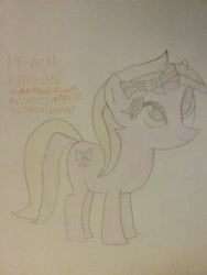 Size: 1944x2592 | Tagged: safe, artist:jaredking179, artist:jaredking779, imported from derpibooru, oc, oc only, oc:peach ribbon, pony, unicorn, female, mare, traditional art