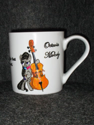 Size: 1059x1412 | Tagged: safe, artist:malte279, imported from derpibooru, octavia melody, pony, bow (instrument), cello, craft, cup, musical instrument, porcelain, porcelain painting