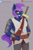 Size: 1431x2160 | Tagged: safe, artist:axtkatze, artist:hevityaus, imported from derpibooru, oc, oc only, oc:shielded haze, anthro, earth pony, male, patreon, patreon logo, solo