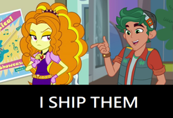 Size: 883x600 | Tagged: safe, edit, edited screencap, imported from derpibooru, screencap, adagio dazzle, timber spruce, equestria girls, equestria girls series, star crossed, female, male, shipping, shipping domino, straight, timberdazzle