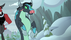 Size: 1920x1080 | Tagged: safe, imported from derpibooru, screencap, lord tirek, queen chrysalis, centaur, ophiotaurus, frenemies (episode), cloven hooves, disguise, disguised changeling, female