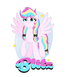 Size: 1729x1927 | Tagged: safe, artist:raspberrystudios, imported from derpibooru, oc, oc only, oc:blitz, pegasus, pony, commission, confident, multicolored hair, pigtails, wings