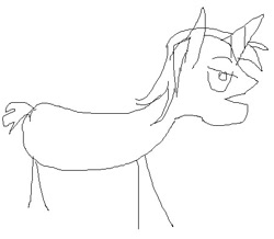 Size: 452x395 | Tagged: safe, imported from derpibooru, oc, oc only, oc:unknown, unnamed oc, pony, 10 cent commission, 1000 hours in ms paint, sketch