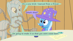 Size: 1280x720 | Tagged: safe, artist:evil-dec0y, imported from derpibooru, trixie, oc, pony, comic:trixie vs., comic:trixie vs. hearth's warming