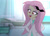Size: 1280x914 | Tagged: dead source, safe, artist:wubcakeva, imported from derpibooru, fluttershy, vampire, equestria girls, bat ponified, clothes, doctor, fangs, female, flutterbat, grin, smiling, solo