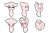 Size: 1536x1024 | Tagged: safe, artist:xcinnamon-twistx, imported from derpibooru, oc, pony, advertisement, butt, commission, emotes, emotions, heart butt, plot, sticker, sticker design, sticker set, your character here